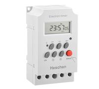 Heschen Minuterie électronique programmable hebdomadaire à Affichage numérique LCD, KG316T-II, 220-240VAC 25Amp, 4 bornes à vis