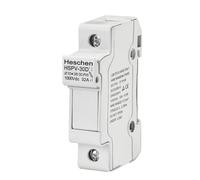 Heschen Porte-Fusible Solaire/Photovoltaïque PV HSPV-30D - DC1000V 32A, 1 Pôle, Montage Sur Rail DIN 35mm - Pour HSPV-30 ST-10PV 10x38mm - Certifié CE