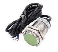 Heschen PR30-10DN2 Capteur de proximité inductif Type cylindrique 10 mm, M30 rond, 12-24 VDC 3 fils, blindé, NPN, NC (normalement fermé) CE