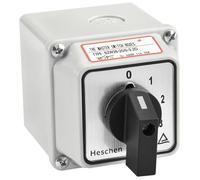 Heschen SZW26-20-0-3.2D Commutateur de sélection à cames universel à encliquetage ON-ON 5 positions 8 bornes avec interrupteur principal extérieur CE 660 V 20 A