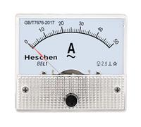 Heschen Testeur ampèremètre 85L1-50 A à panneau rectangulaire - AC 0-50 A - Classe 2.5 - Blanc