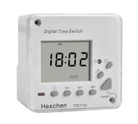 Heschen THC711A Commutateur de relais programmable hebdomadaire avec écran LCD numérique 220-240 V AC Indicateur LED CE