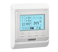 Heschen Thermostat de Programmation hebdomadaire numérique LCD, HS-E806, 230VAC 3Amp, contrôleur de thermostats de Chauffage par Le Sol Radiant, adapté aux systèmes de Chauffage à Eau
