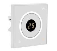 Heschen Thermostat de Programmation hebdomadaire numérique LCD, HS-S502, 230VAC 3Amp, Travail 7 Jours, Blanc, pour régulateur de température de Chauffage au Sol Radiant