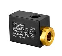 Heschen Vanne d'échappement rapide pneumatique QE-01, PT1/8" - Tuyau fileté à sens unique