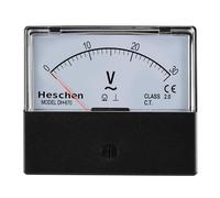 Heschen Voltmètre analogique rectangulaire 670 Style AC 0-30 V Classe 2.5