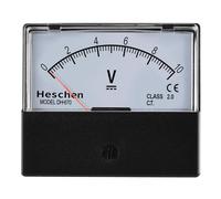 Heschen Voltmètre Rectangulaire Panneau Analogique Voltmètre Voltage 670 Style DC 0-10 V Classe 2.0