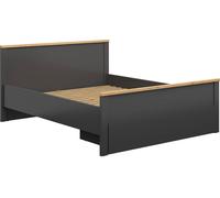 Hesen Lit 160x200 en graphite avec tiroir et ensemble matelas en option