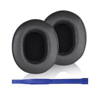 HESH Lot de 3 coussinets de rechange en cuir protéiné pour casque Skullcandy Crusher Wireless/ANC/Evo/360 & Hesh 3/ANC/Evo&Venue ANC, noir