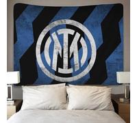 HESHS Inter Milan Tapisserie 3D Effet - Art Mural Tissu Décoratif, Décoration Murale Pour Chambre À Coucher, Tenture Artistique Et Nappes Moderne 70cmx100cm