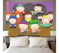 HESHS South_Park Tapisserie 3D Effet - Art Mural En Tissu, Tenture Murale Pour Chambre Et Salon, Serviette De Plage Décorative 70cmx100cm