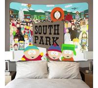 HESHS South_Park Tapisserie 3D Effet - Art Mural Tissu Décoratif, Décoration Murale Pour Chambre À Coucher, Tenture Artistique Et Nappes Moderne 100cmx150cm