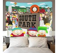 HESHS South_Park Tapisserie 3D Effet - Tissu Décoratif Pour Mur, Décoration Pour Chambre Et Salon, Serviette De Plage Multifonction 180cmx230cm