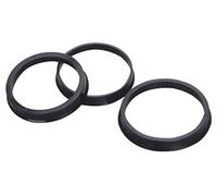 HESHUWEN Bague De Centrage Jante 72.6-66.6mm 4 pièces Anneaux centraux de moyeu Roue en Plastique Noir for Jante Accessoires Voiture(Polybag Package)