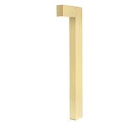 HESHUWEN Numero Maison 1pc 6" 15cm Numéro de Maison Flottant Numéro en Aluminium doré Plaque d'adresse en métal Numéro de Porte d'appartement Numéro de Maison extérieur #0-9 Numero De Maison(1,15cm)