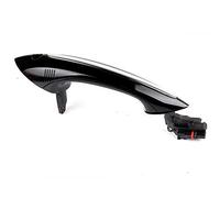 HESHUWEN PoignéE De Porte De Voiture Poignée de porte Utilisation l'ajustement sans clé for BMW F07 F10 F06 F11 F01 F03 F04 F12 F13 64 0d 640i 650i M6 730D 730I 740D 740I(Black,Front left)