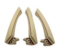 HESHUYAN PoignéEs De PortièRes IntéRieures LHD RHD Beige Noir Gris Poignée de porte intérieure remplacement for BMW Série 3 E90 E91 E92 316 318 320 325 328i 2004-2012(LHD SET Beige)