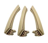 HESHUYAN PoignéEs De PortièRes IntéRieures LHD RHD Beige Noir Gris Poignée de porte intérieure remplacement for BMW Série 3 E90 E91 E92 316 318 320 325 328i 2004-2012(RHD SET Beige)