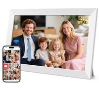 Hesmor Cadre Photo numérique WLAN HD 1280 * 800 IPS de 10,1 Pouces avec écran Tactile Cadre Photo électronique avec mémoire de 32 Go, Rotation Automatique, Partage Facile