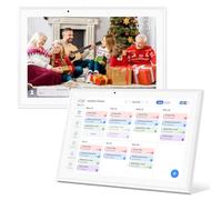 Hesmor Calendrier numérique 10,1" et écran Tactile interactif avec Tableau des tâches ménagères pour la Planification familiale, Parfait pour Organiser Le planificateur Mural 2025-2026, Cadre Photo