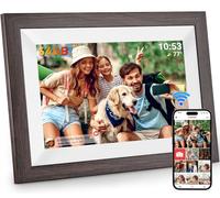 Hesmor Frameo Cadre Photo numérique WiFi 10,1" 64 Go 1280 x 800 IPS Écran Tactile LCD Rotation Automatique et Audio Partagez des Photos ou des vidéos n'importe où Via l'application Frameo Cadre Photo