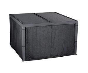 Hespéride - 1 Set de 4 Rideaux pour tonnelle 3,6 x 3,6 m