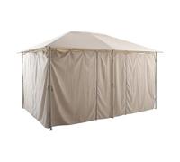 Hespéride - 6 Rideaux pour tonnelle Santorini Beige Lin