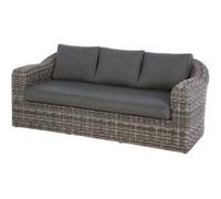 Hespéride - Canapé de jardin en résine tressée Moorea - 3 Places - Gris ombre - Moorea Gris G