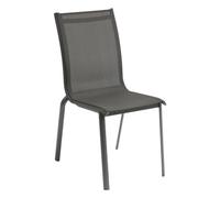 Hespéride - Chaise de Jardin Empilable Axant Anthracite - Aluminium Traité Epoxy Texaline - Dim 48 x 63 x 94 cm - Meuble d'Extérieur Empilable