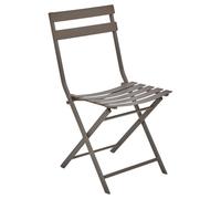 Chaise métal pliante Greensboro café Hespéride