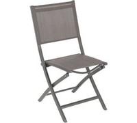 Hespéride - Chaise de jardin pliante Essentia - Gris wengé et marron tonka