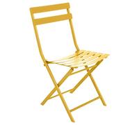 Hespéride - Chaise de Jardin Pliante Greensboro Moutarde - Acier Traité Antirouille Renforcé - Dim 50 x 42 x 81 cm - Meuble d'Extérieur Pliable