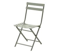 Chaise de jardin pliante ""Greensboro"" vert laurier acier - Hespéride