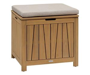 Hespéride - Coffre banc de rangement de jardin en acacia LODGIA - 100 L - Marron