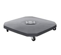 Dalle 90 kg sur roulettes pour parasol décentré Hespéride Gris