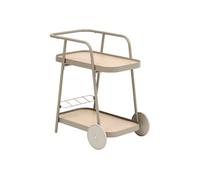 Hespéride Desserte de Jardin à roulettes en Aluminium Easiness - Café