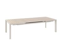 Hespéride Evasion Table de jardin extensible 10 personnes en aluminium - Lin/argile