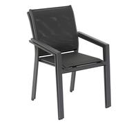 Fauteuil de jardin Essentia anthracite et graphite Hespéride