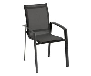 Hespéride Fauteuil de Jardin empilable Axant Anthracite & Graphite