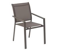 Fauteuil repas Essentia wengé/praline Hespéride - Taupe Wengé/praline