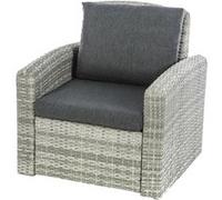 Hespéride - Fauteuil de salon de jardin en résine tressée Polynesia - Havane