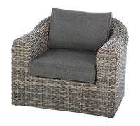 Hespéride - Fauteuil de Salon de Jardin Mooréa Terre d'ombre