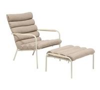 Hespéride - Fauteuil relax de jardin avec repose pieds SOLANI - Argile - Solani