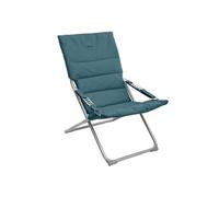 Fauteuil Relax De Jardin Pliable Milos - 3 Positions - Bleu Canard Bleu