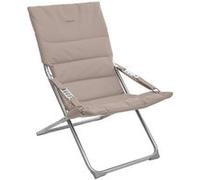 Hespéride - Fauteuil relax de jardin pliable Milos - 3 Positions - Taupe - Milos Taupe G