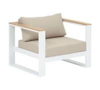 Hespéride - Fauteuil Salon Empéria Blanc en Aluminium traité en epoxy