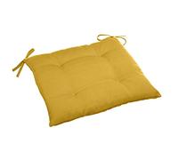 Hespéride - Galette de chaise d'extérieur Korai - 40 x 40 cm - Jaune moutarde - Korai Jaune G