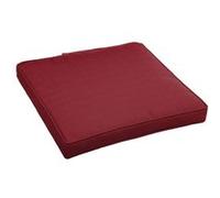 Hespéride - Galette de chaise d'extérieur à scratch Korai - 40 x 40 cm - Bordeaux - Korai