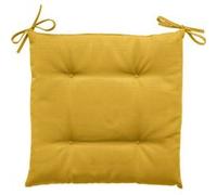 Hespéride - Galette de chaise d'extérieur Korai - 40 x 40 cm - Jaune moutarde - Korai Jaune G