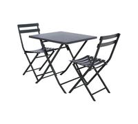 Table pliante carrée Greensboro 2 places - Graphite